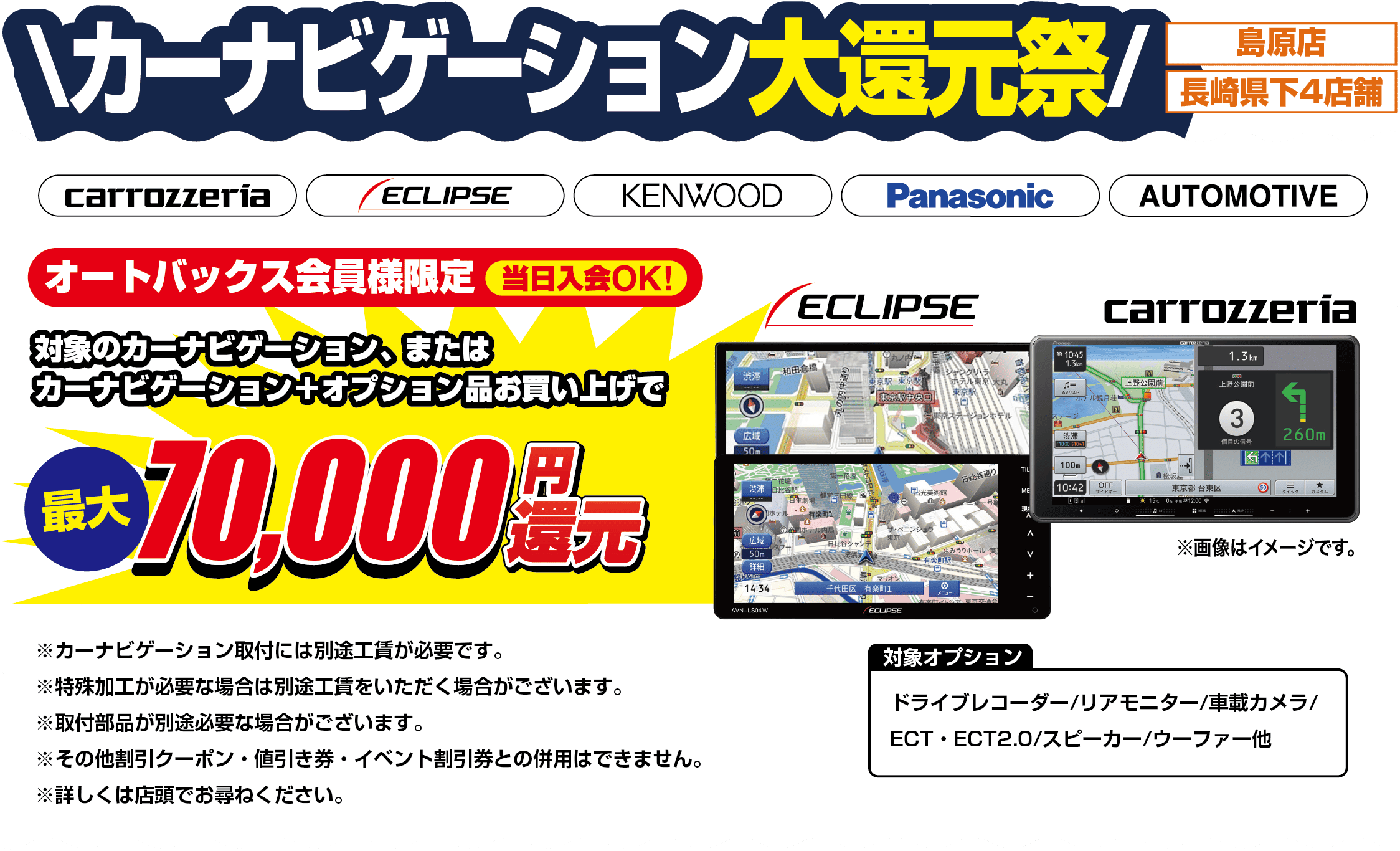 カーナビゲーション大還元祭